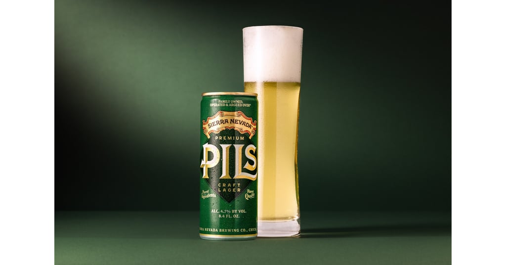 Sierra Nevada Brewing Co.'s all-new PILS beer in the 8.4-ounce 'proper pilsner can.'
