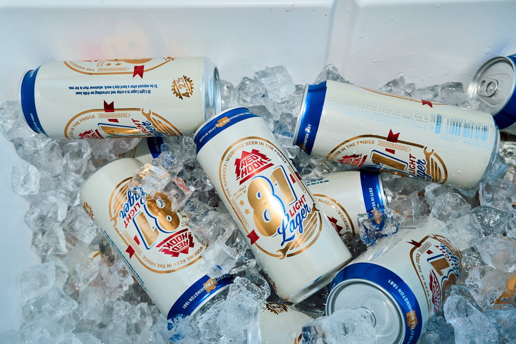 Redhook 81 Quiting Time Cans in a Fridge