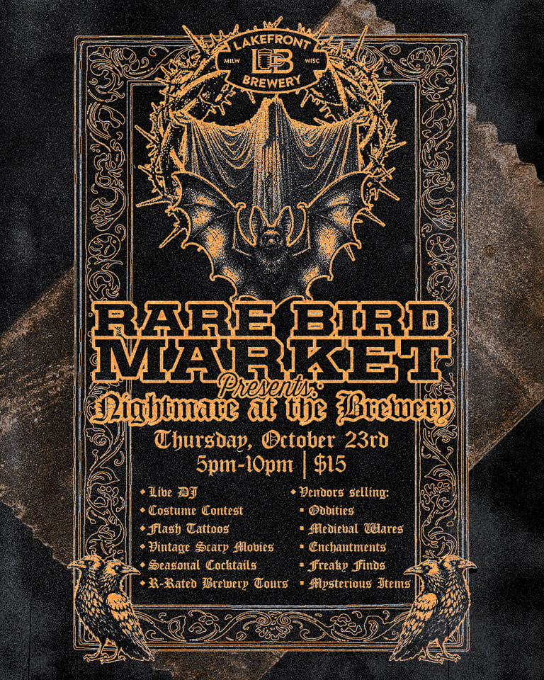 Lakefront Brewery Hosts Rare Bird Halloween Market Full of Oddities and Entertainment