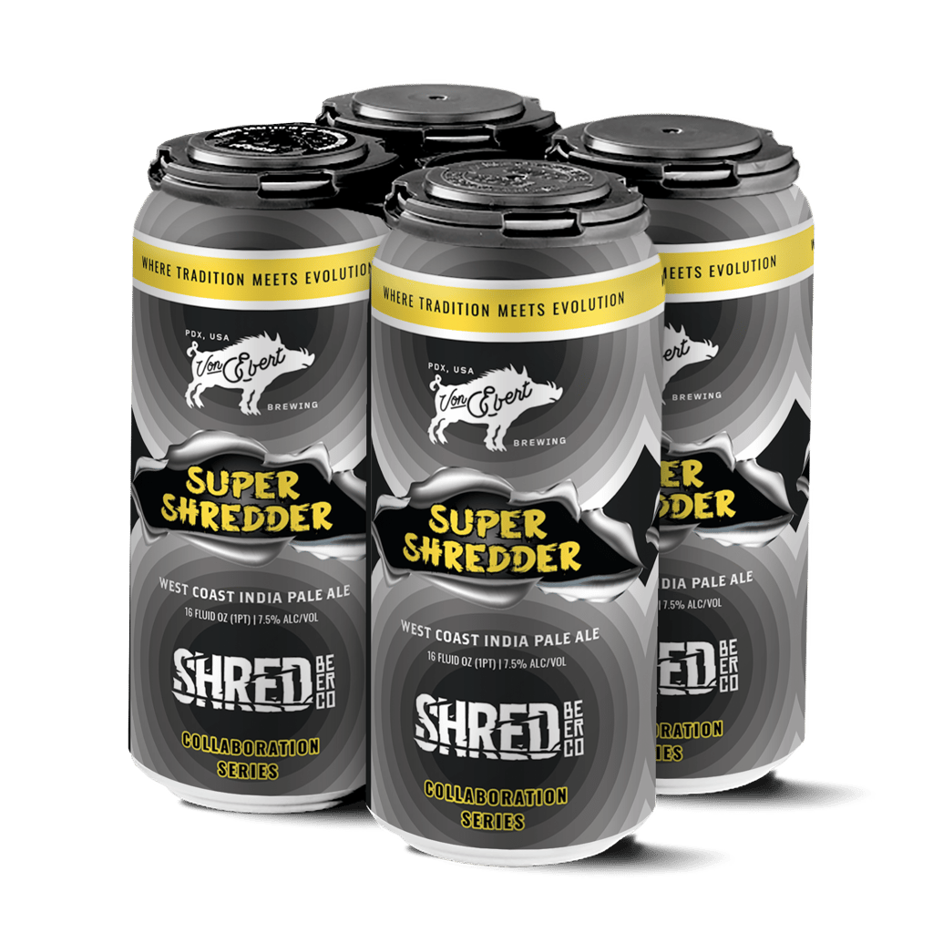 Super Shredder West Coast IPA w Shred Beer co_4pack angle