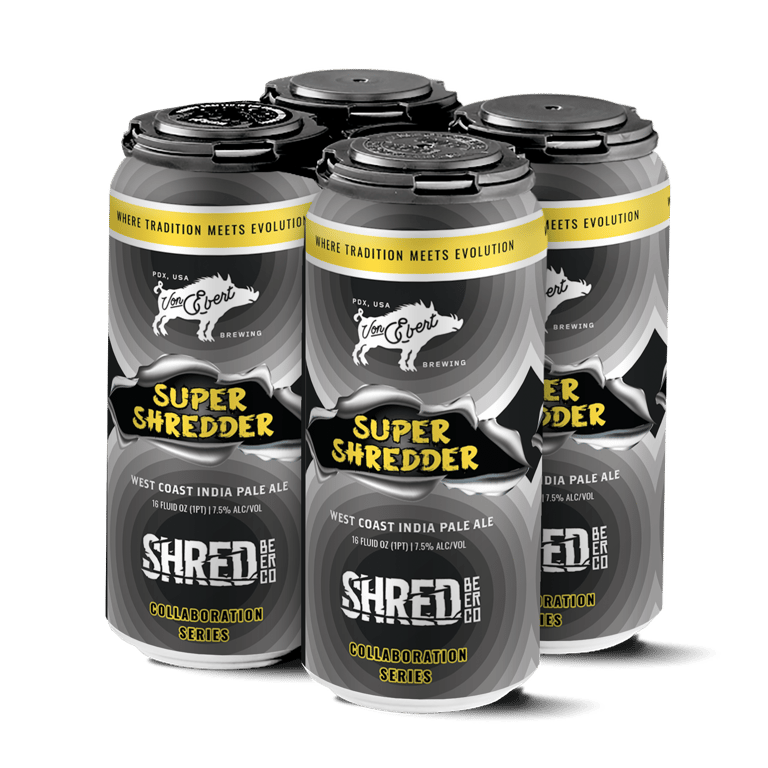 Von Ebert Brewing and Shred Beer Co. Unveil “Super Shredder” West Coast IPA Collaboration