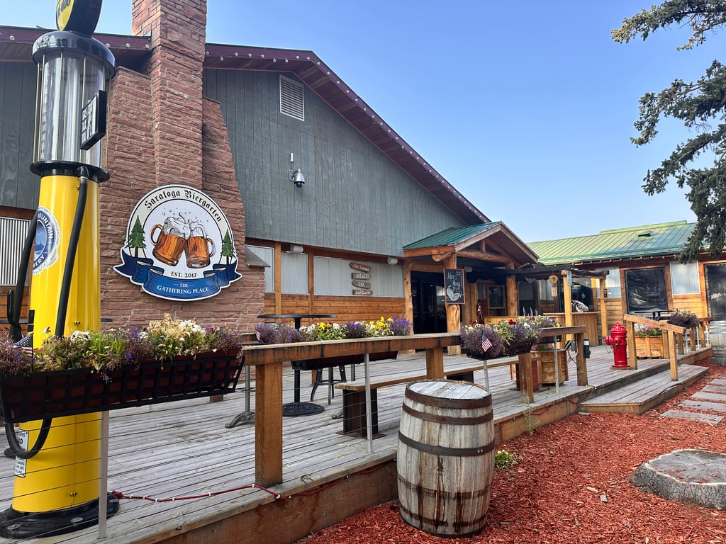Saratoga Biergarten in Snowy Mountain Brewery