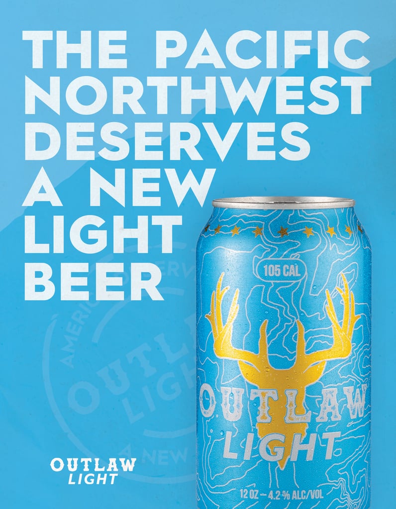 Outlaw Light Beer Northwest Pacific Expansion admat