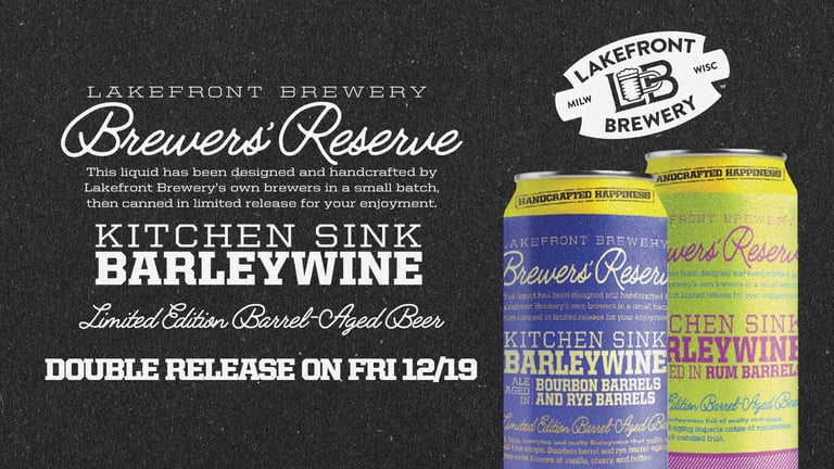 Lakefront Unveils Limited-Release Kitchen Sink Barleywine with Unique Barrel-Aging Twist