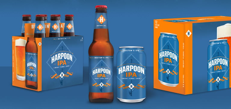 Harpoon Brewery Unveils Bold New Look for Harpoon IPA on 40th Anniversary