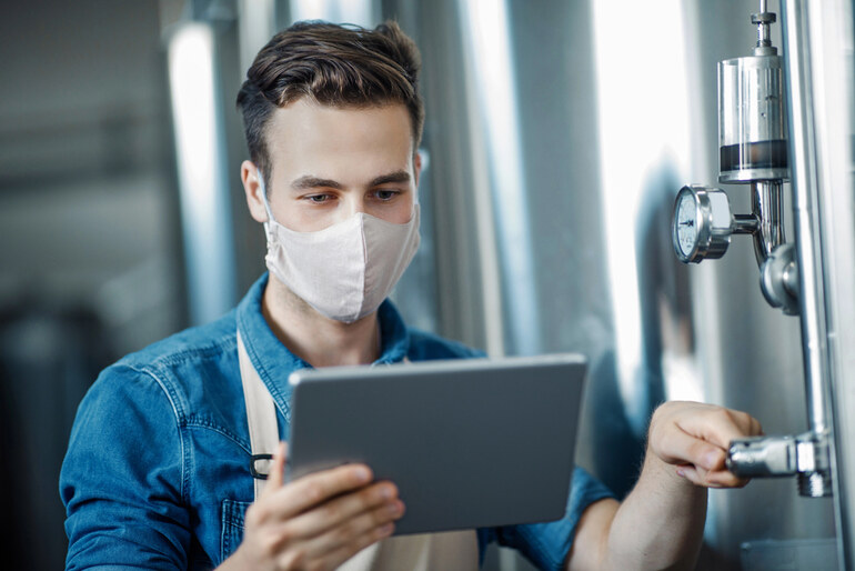 A brewery is performing microbial testing