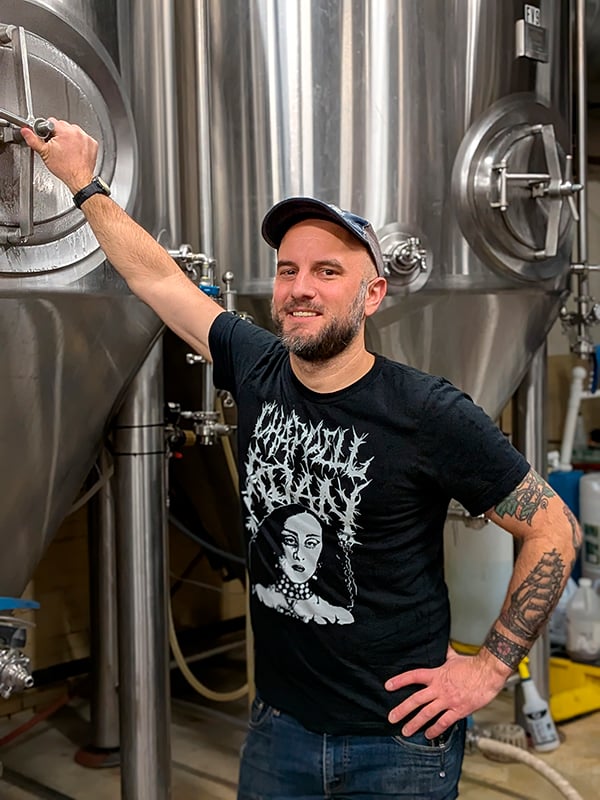 Head Brewer and Partner Andrew Foss of Human Robot