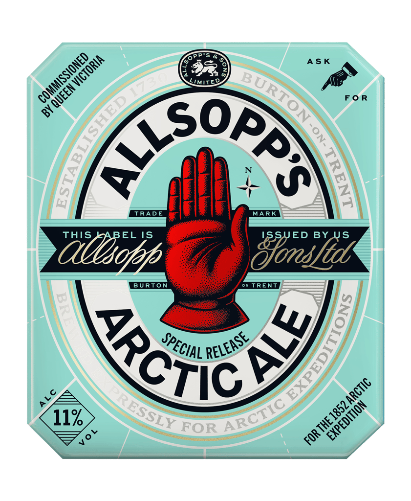 allsopp's arctic ale label
