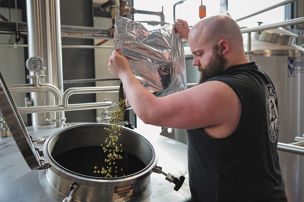 We spoke with Wallenpaupack Brewing Co. head brewer Logan Ackerley about No Frills Pils.