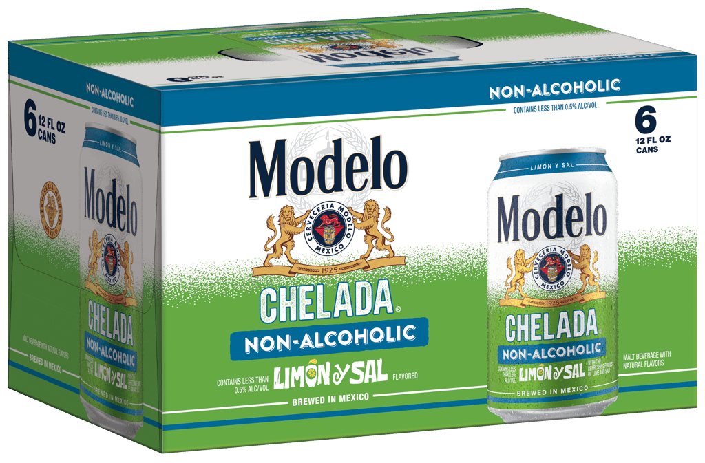 Modelo Chelada Non-Alcoholic Limon y Sal 12oz 6pk Packaging