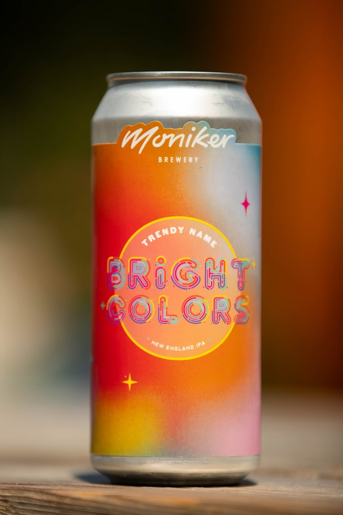 moniker brewery trendy name bright colors