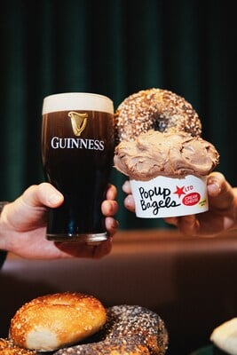 Guiness Pop Up Bagels 2026 Colab