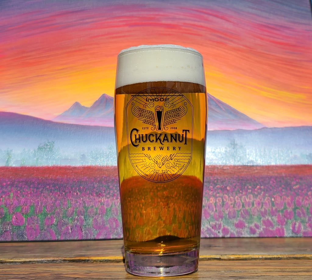 A mug of Skagit Tulip Ale from Chuckanut & Terramar