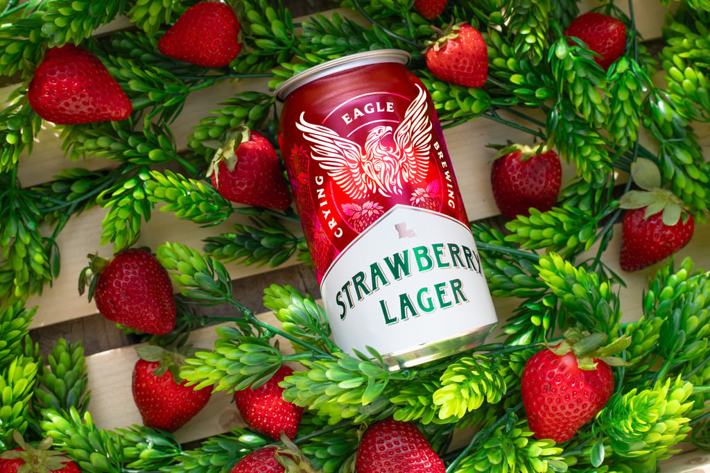 Crying Eagle Strawberry Lager can