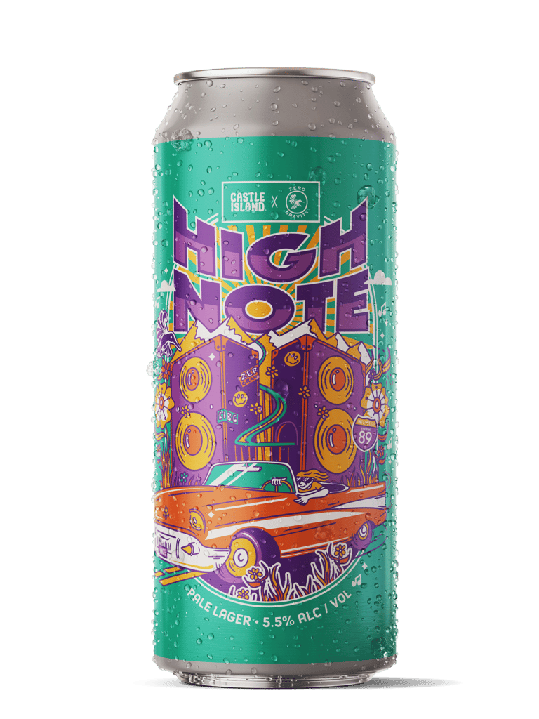 A can of Castle Island x Zero Gravity High Note Pale Lager