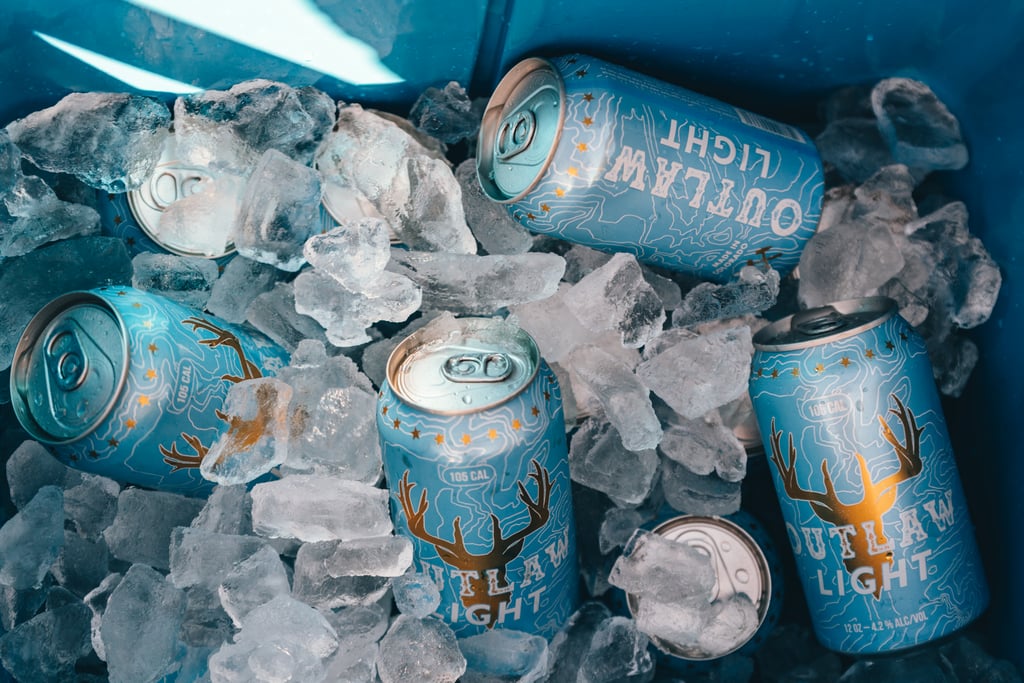 Outlaw Light Beer Cans in ice