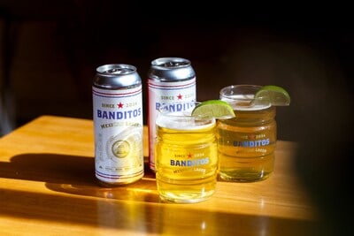 Cans of Banditos Mexican Lager