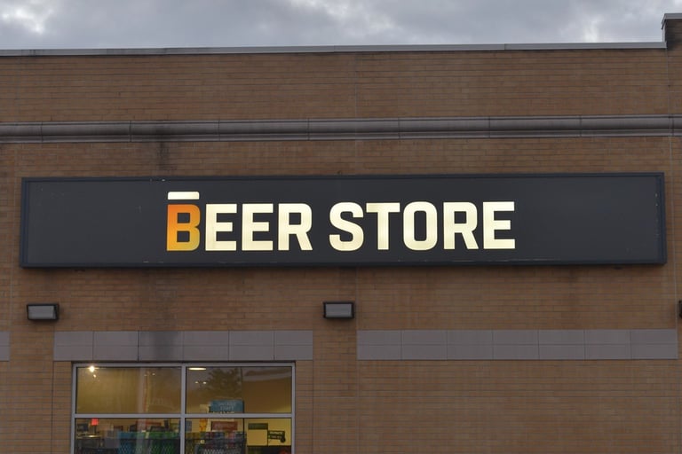 A beer retailer store