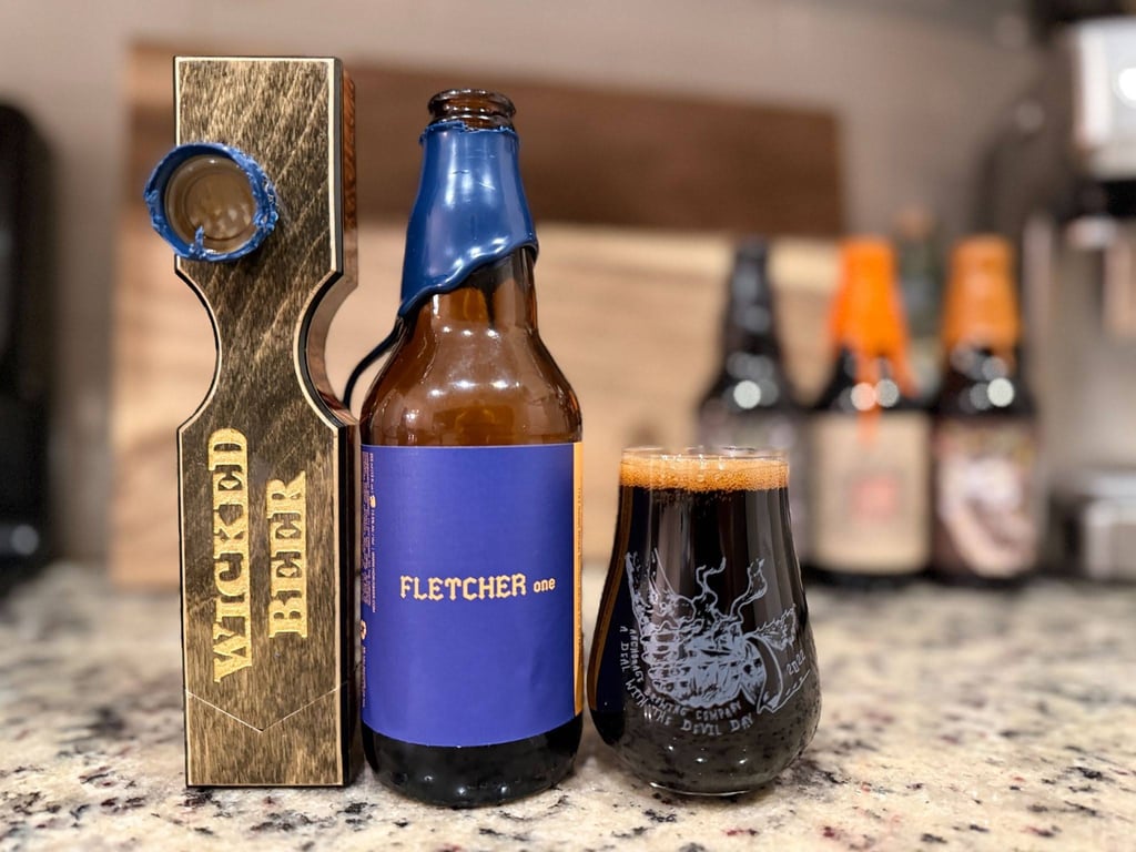 Horus Fletcher One bottle on countertop.