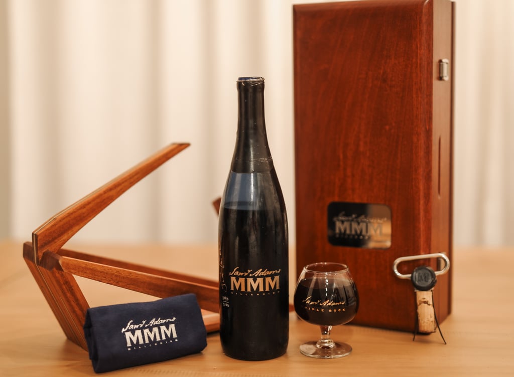 Samuel Adams Millennium and its various accoutrements.