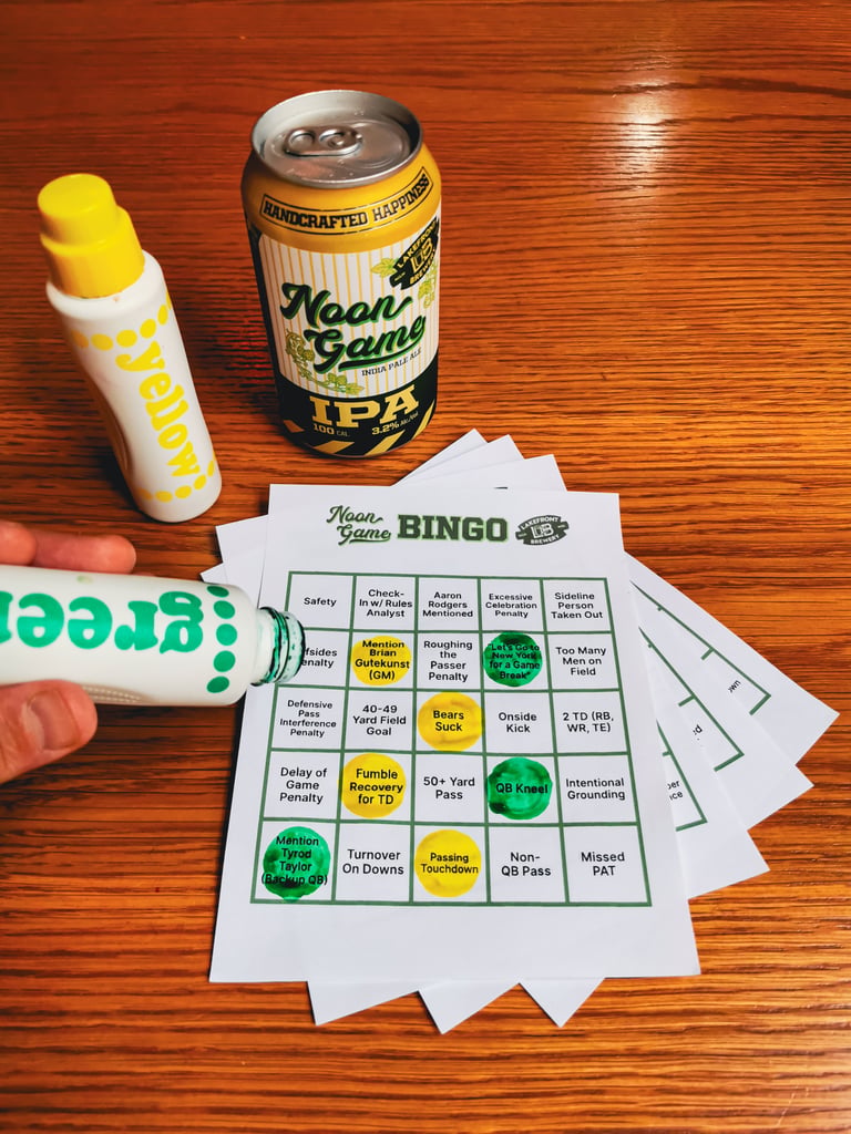 Lakefront Brewery Brings Football Sundays to Life with Noon Game Bingo