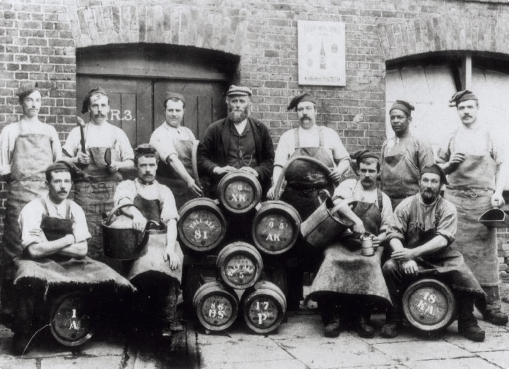 Fuller's Brewery employees in 1816.