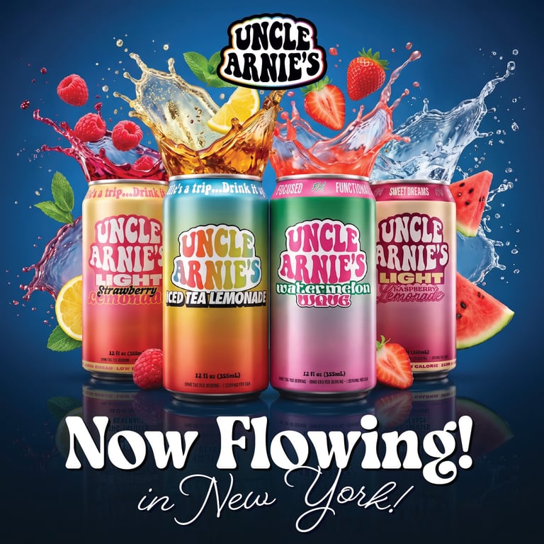 Uncle Arnie’s Expands Recreational THC Beverage Line to New York