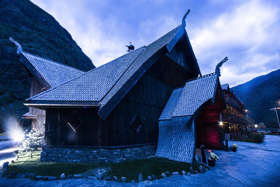 Aegir Bryggeri viking-style exterior
