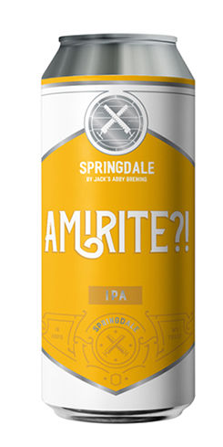 Amirite?!  Springdale Beer Co.