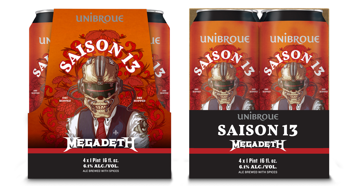 Unibroue Announces Second Collaboration with Megadeth: Saison 13