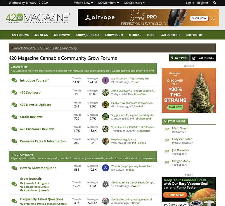 420 Magazine Website