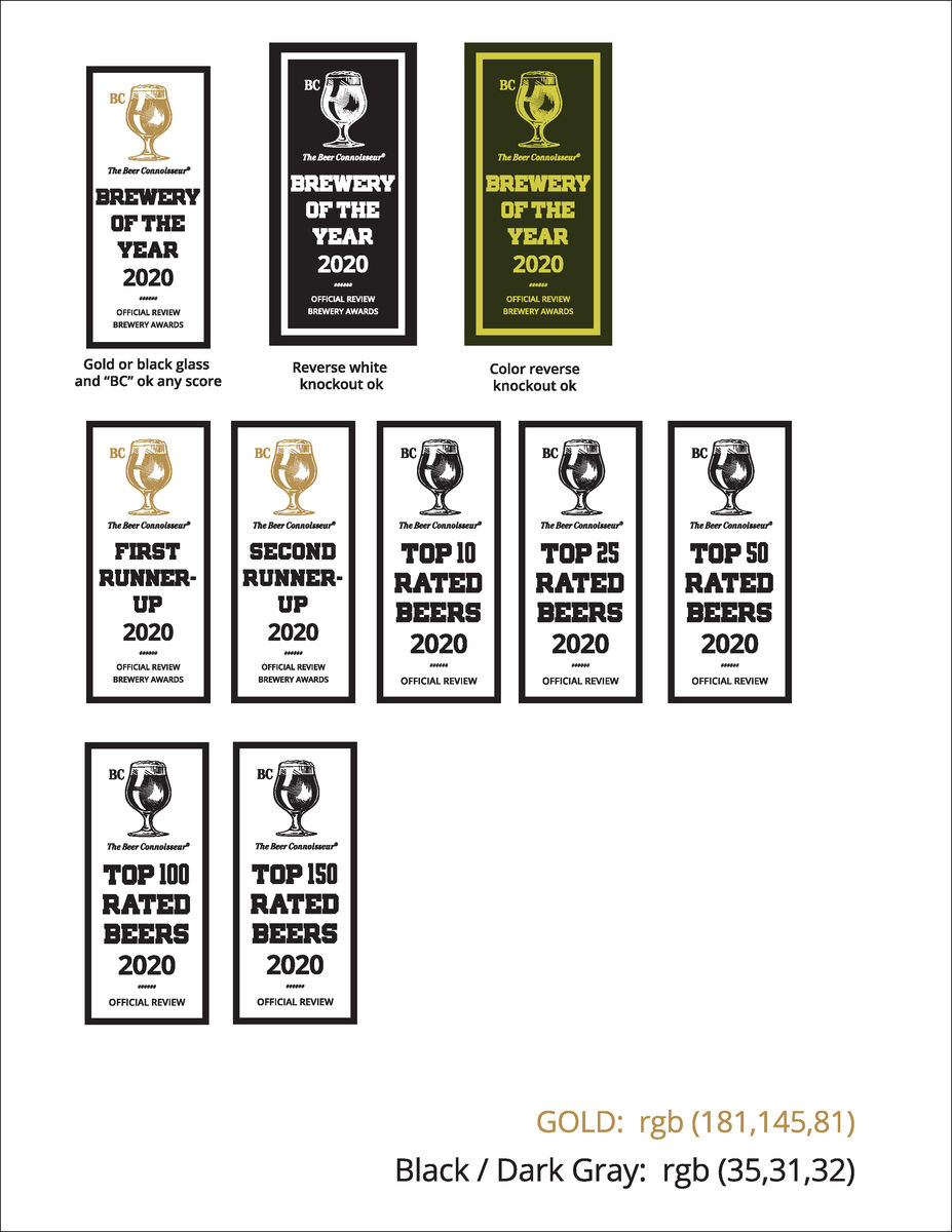The Beer Connoisseur's Awards Vertical Seals #2