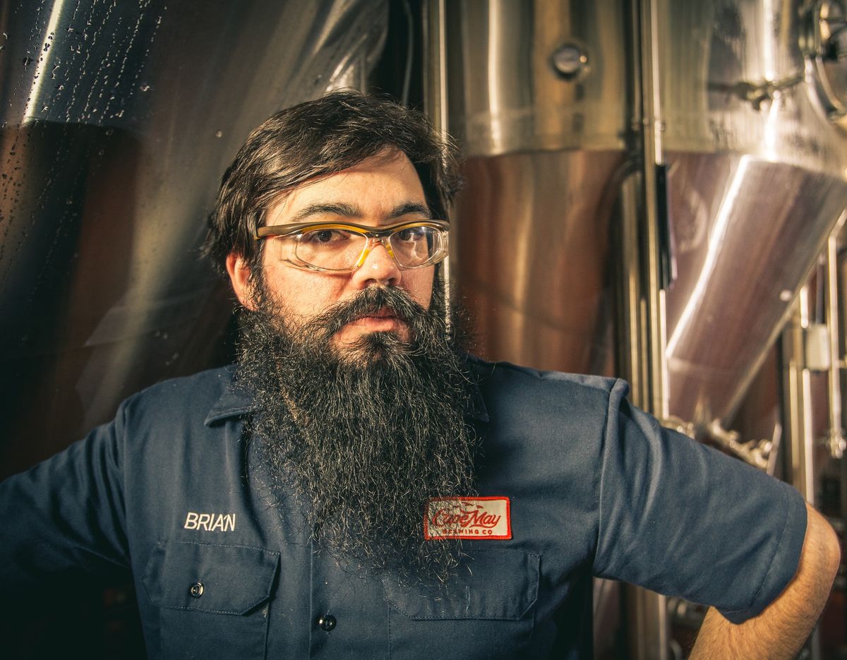 Brian Hinkle of Cape May Brewing sports a big brewers beard.