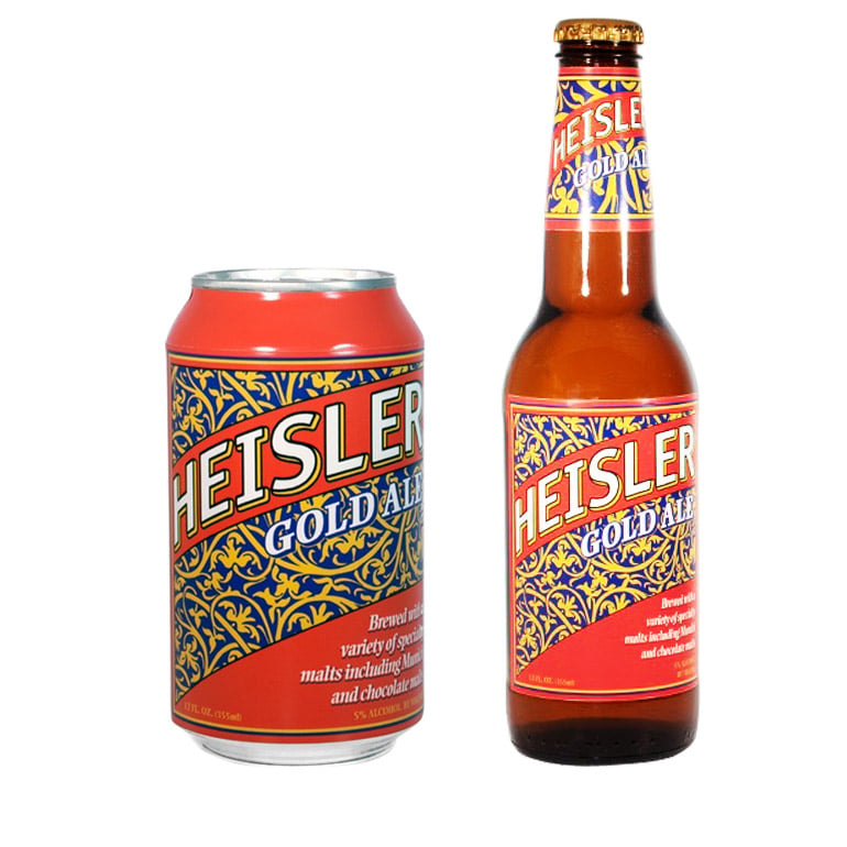 Heisler Beer Can and Bottle
