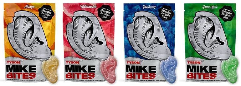 Mike Bites Delta 8 and Delta 9 Gummies Flavor Packs