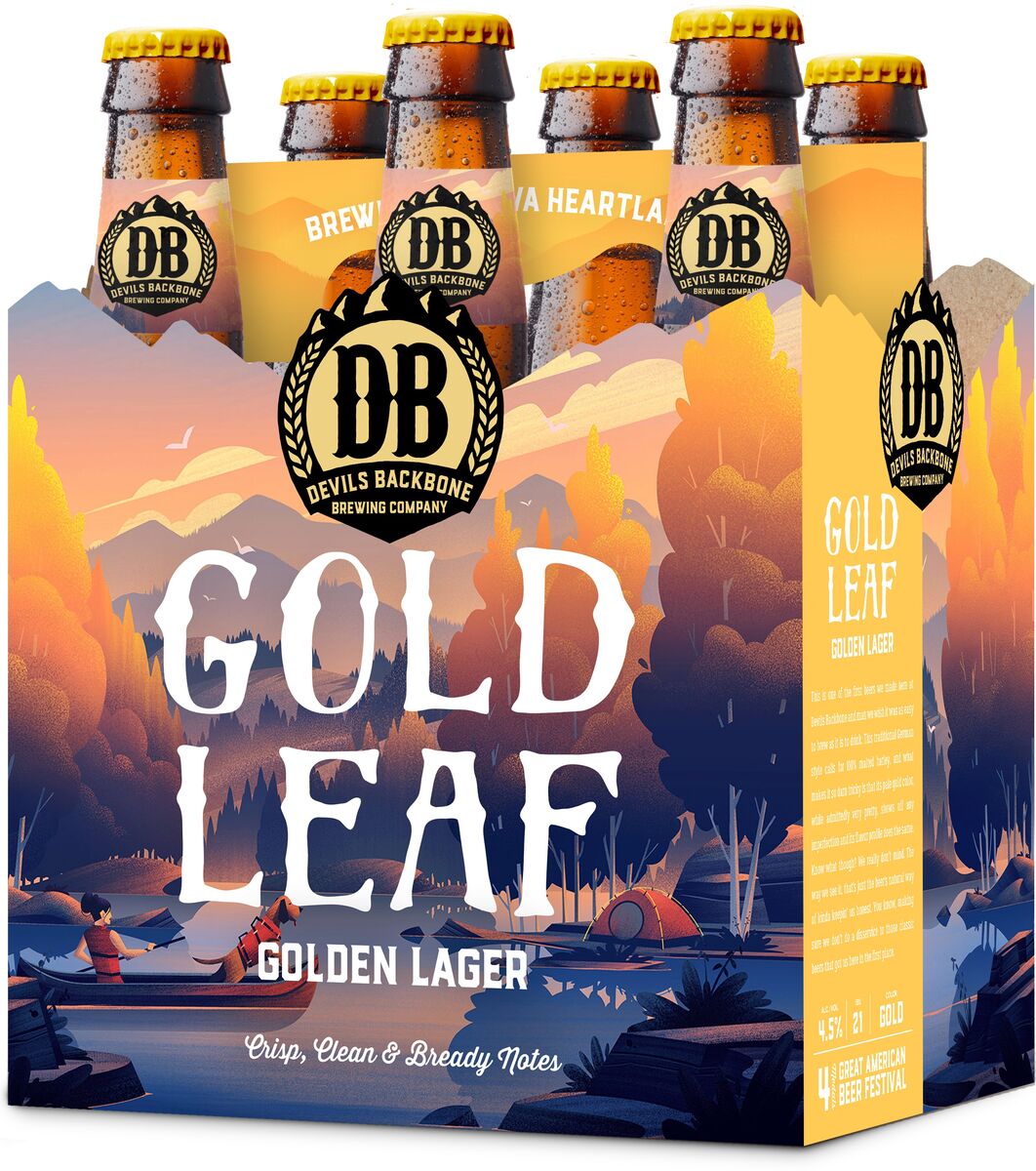 Gold Leaf Lager by Devils Backbone Brewing Co.