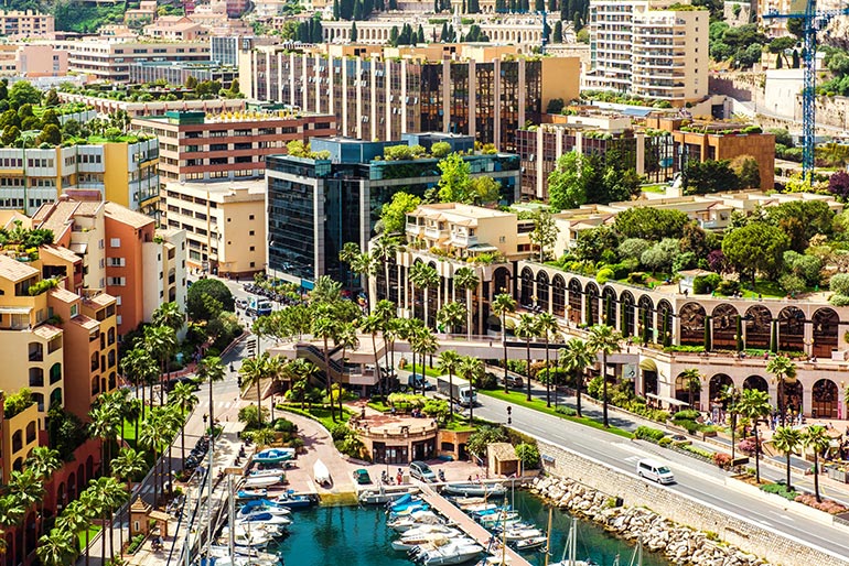 Fontvieille district of monaco