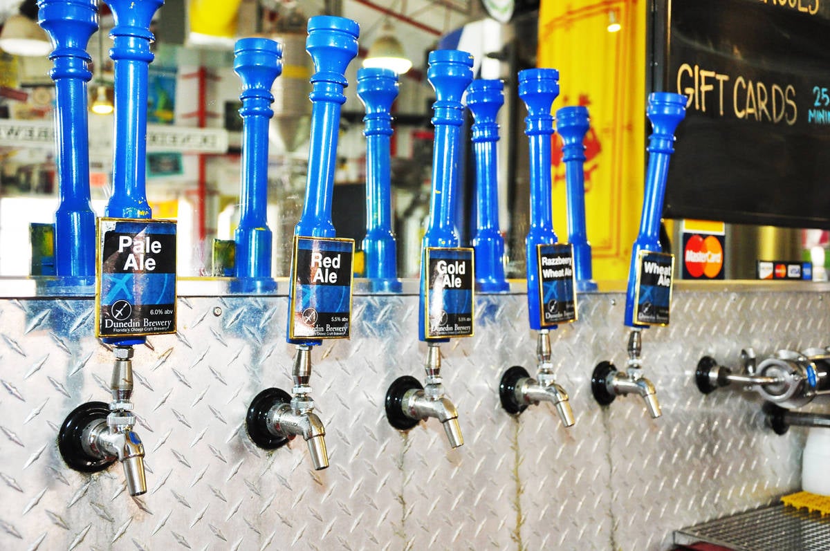 dunedin brewery tap handles