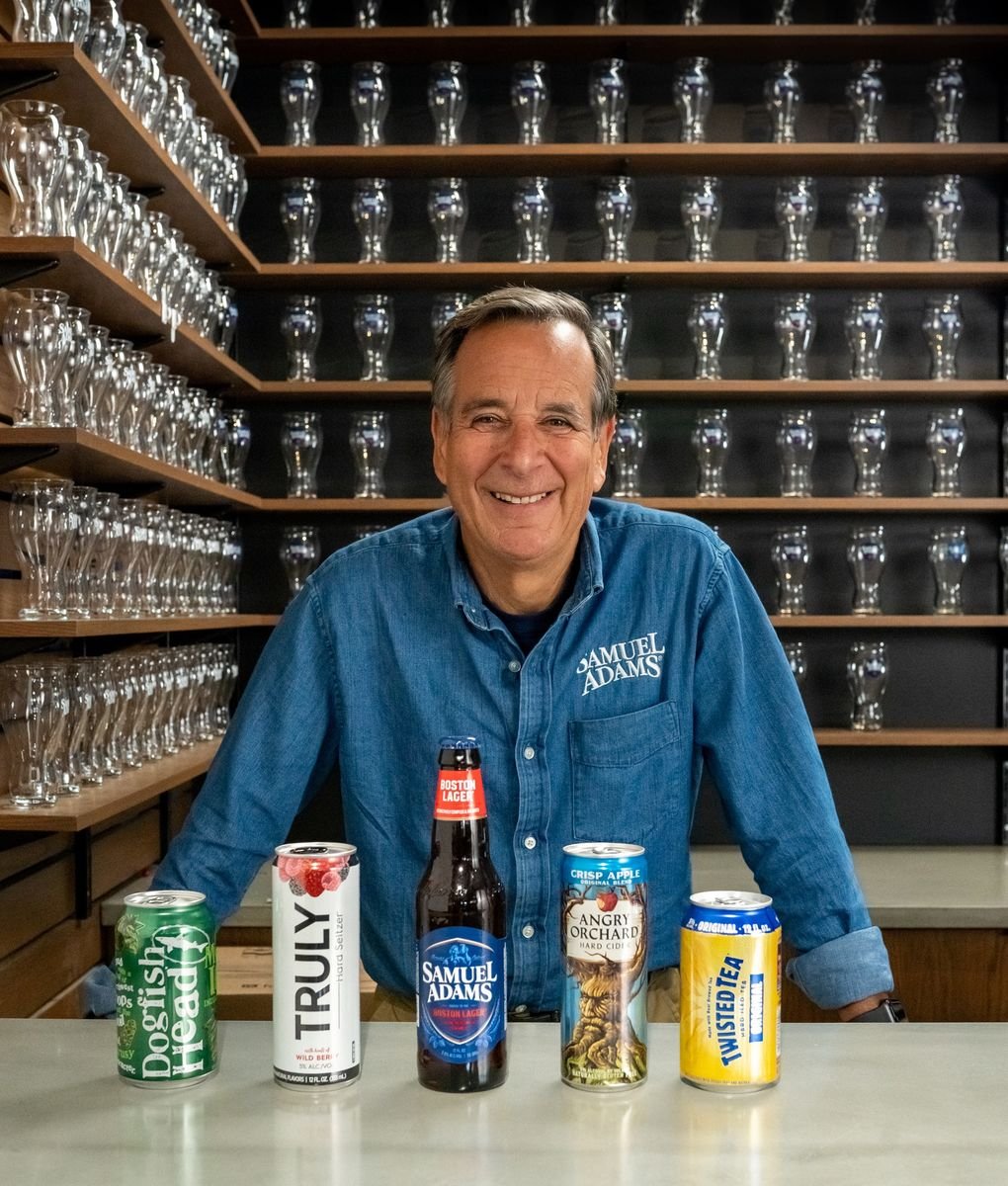 jim koch of the boston beer co. stands behind his brands