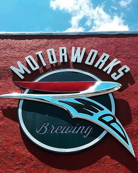 Logo'd Can Koozie  Motorworks Brewing