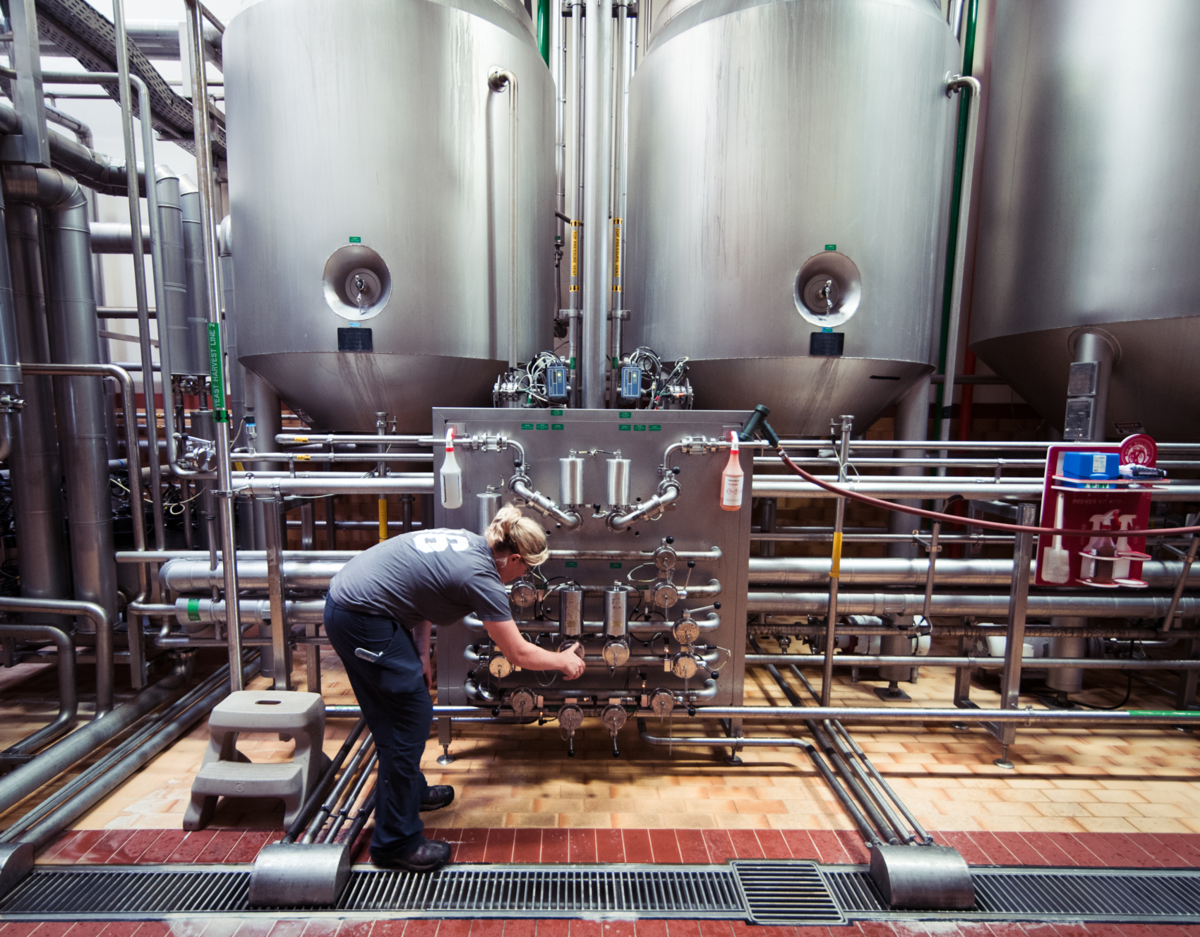 New Belgium Brewing brewhouse