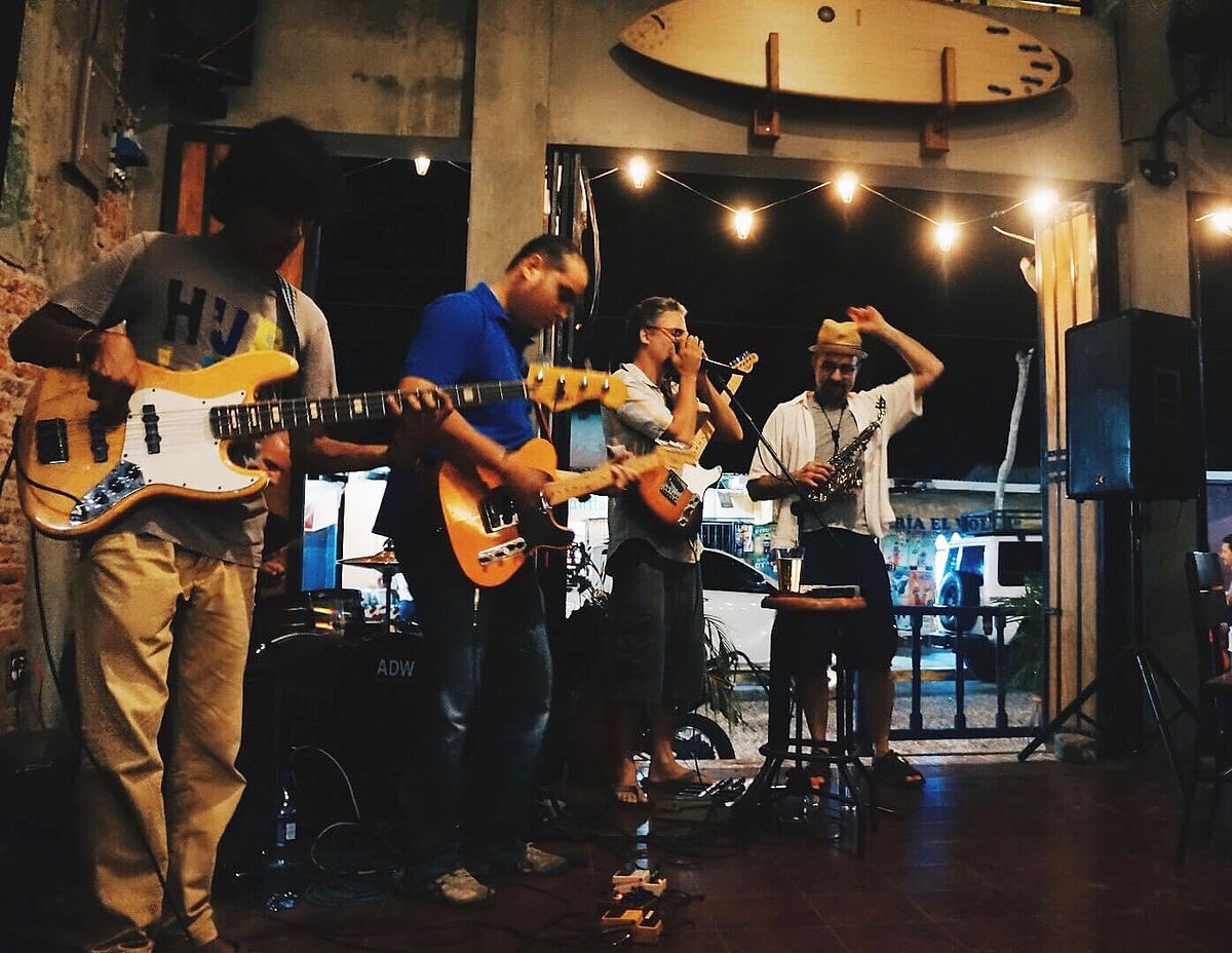 Live music at a bar in Nicaragua