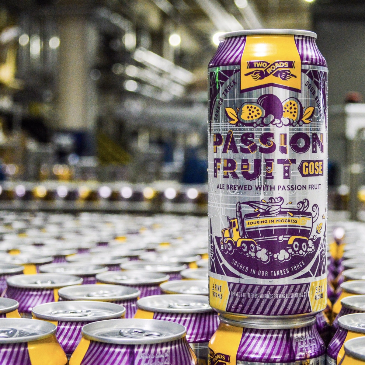 Tanker Truck Sour Series: Passion Fruit Gose by Two Roads Brewing Co.