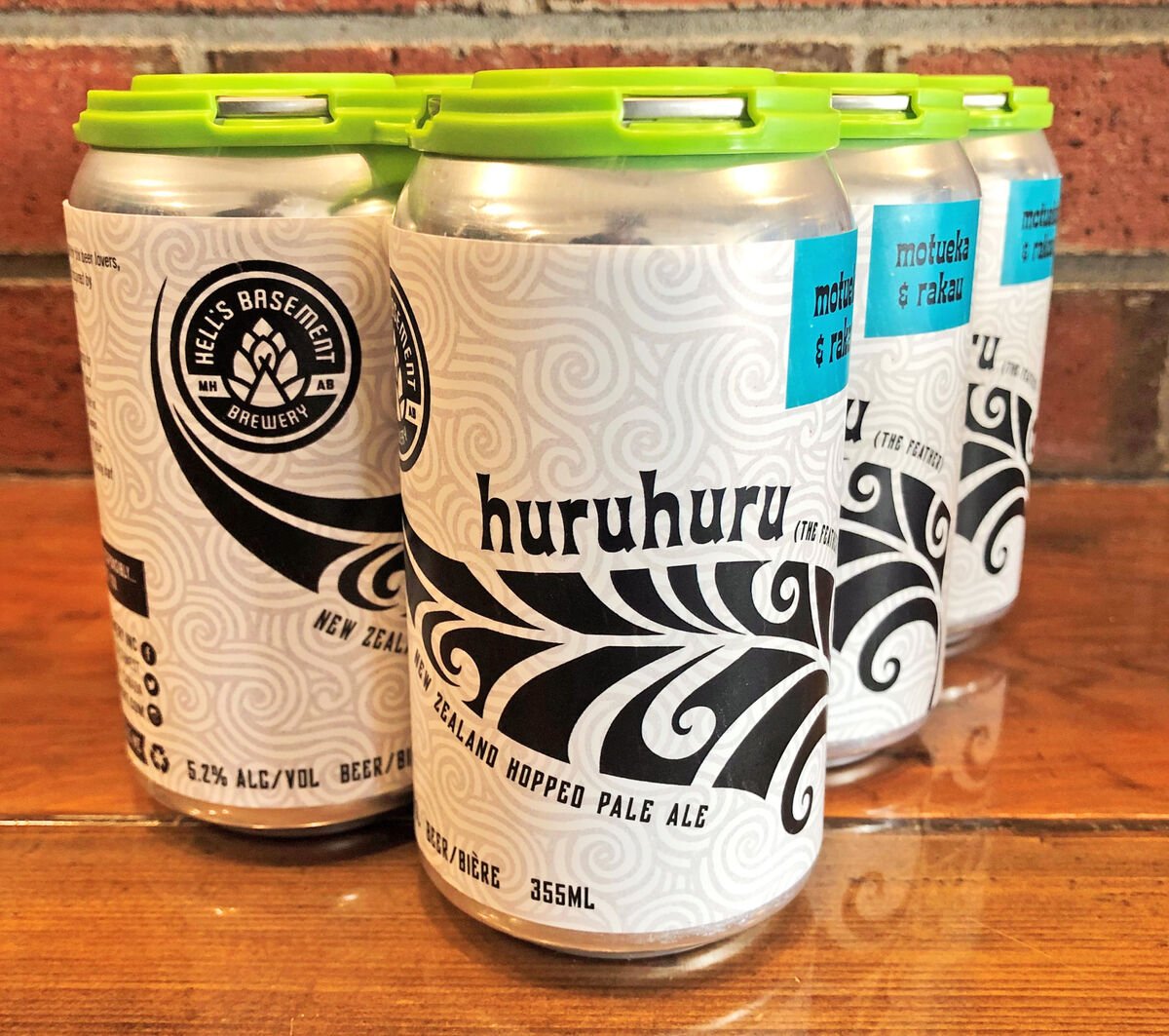 huruhuru beer cans