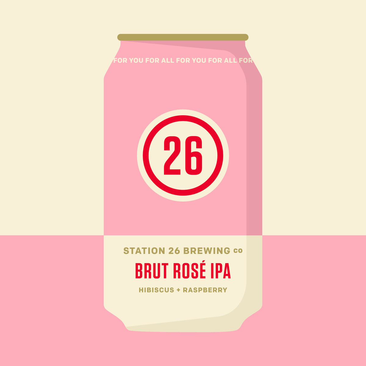 Artwork for Brut Rosé  IPA by Station 26 Brewing Co.