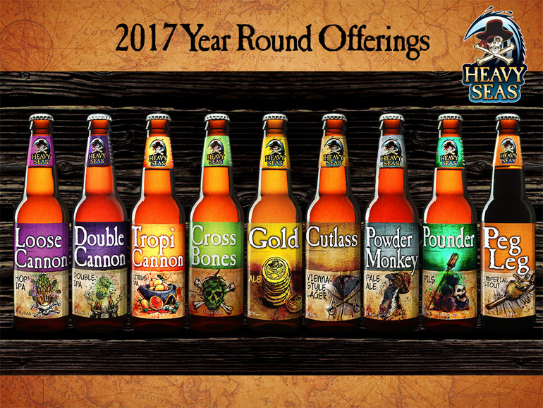 Heacy Seas Beer 2017 Year-Round Lineup