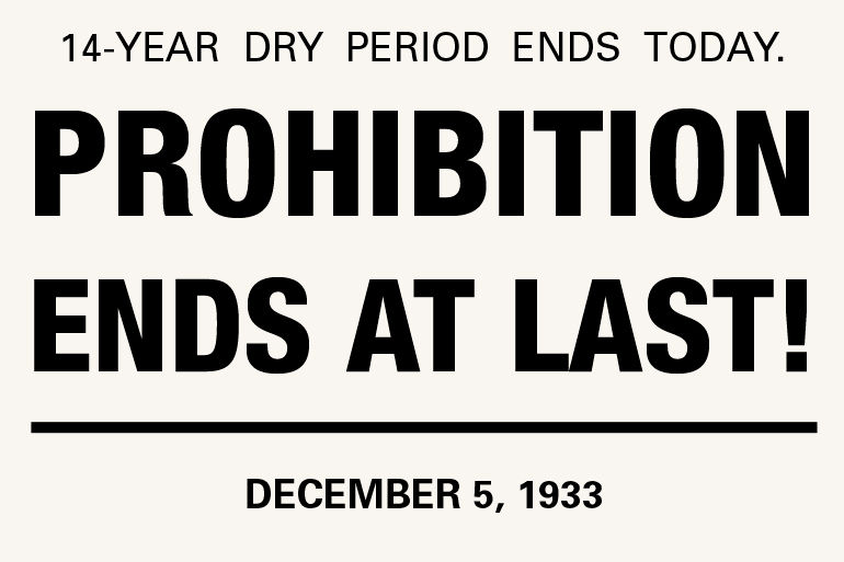 21st Amendment - December 5, 1933