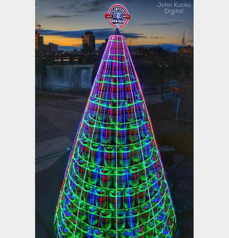 Watch Genesee Brewery Erect 2 Story Beer Keg Tree The Beer Connoisseur®