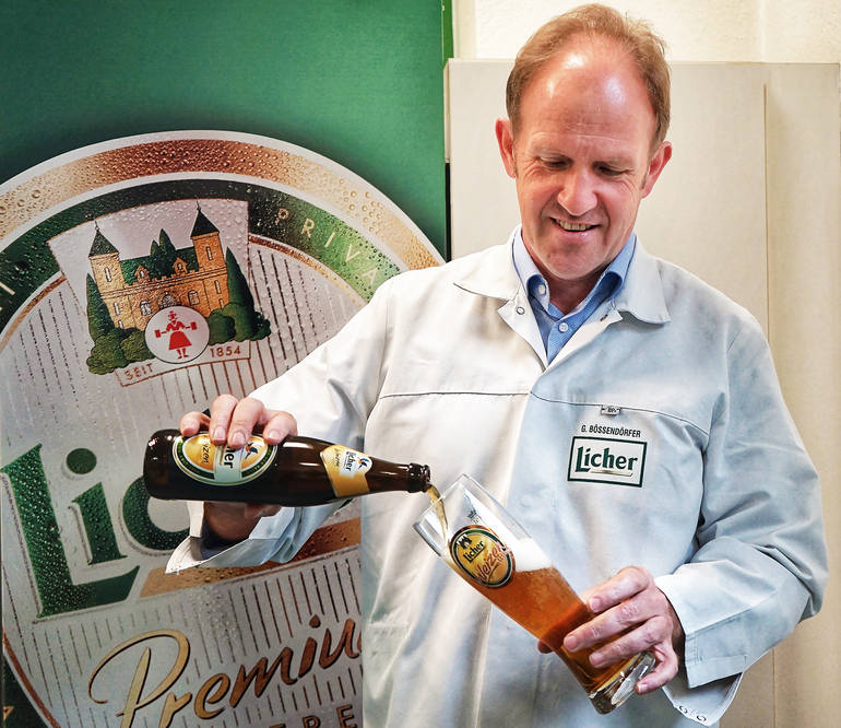 Licher Privatbrauerei Brewmaster and Head of Quality Management and Beer Production Gerhard Bößendörfer