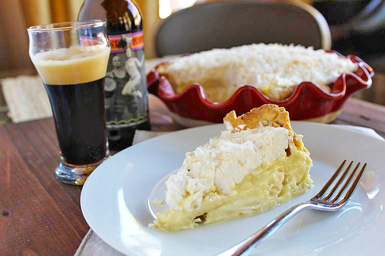 coconut cream pie and smuttynose robust porter